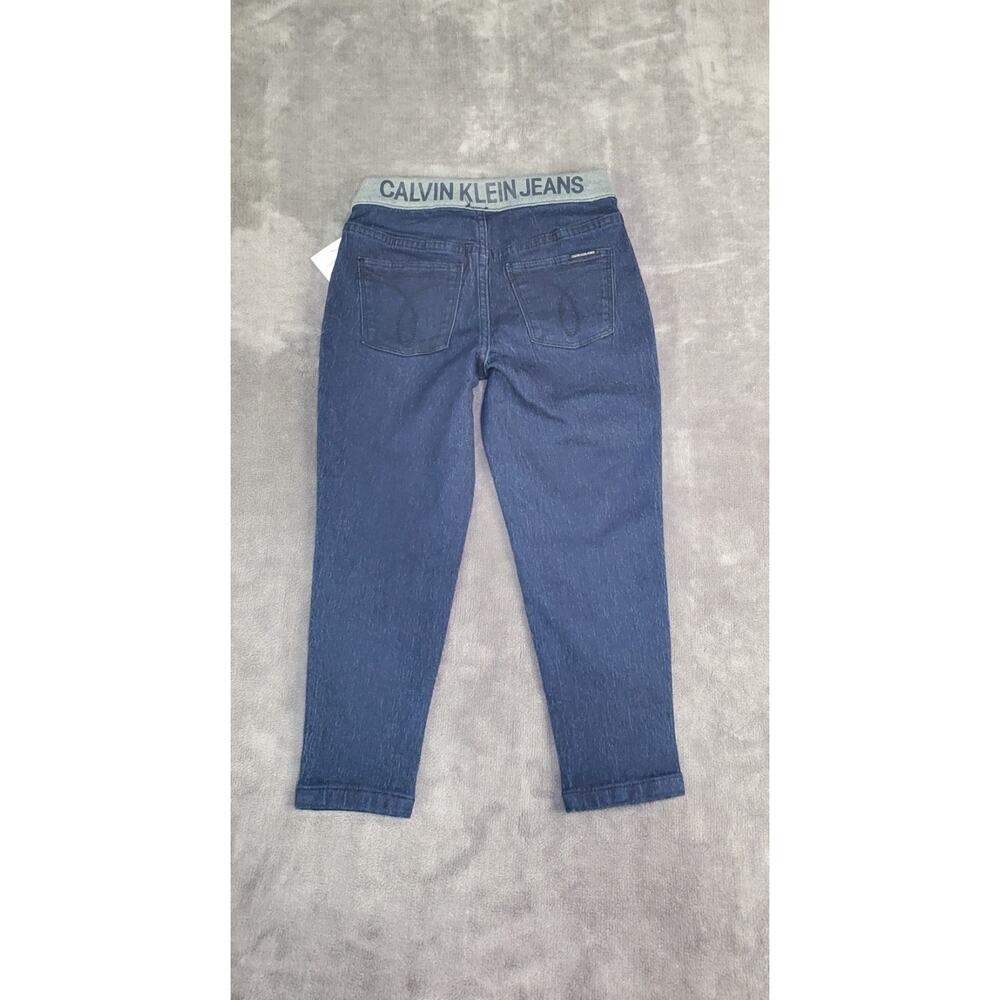 Calvin Klein Jeans Jegging Sz 5 For Kids Blue With Elastic Waist stretch C8 - Picture 7 of 9